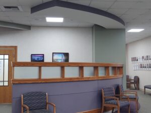 A waiting area